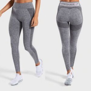 Gymshark High Waisted Flex Grey Pink Leggings Women’s Small
